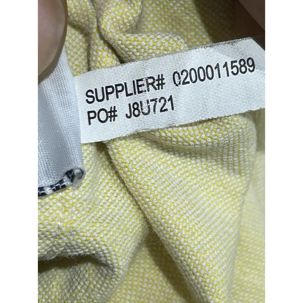 Polo Ralph Lauren Oxford Flesh Pony Shirt Mens L Yellow Long Sleeve Button Down